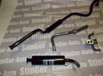 Комплект 'StinGer' Chevrolet Niva 2123 глушитель+резонатор+паук